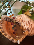 Mixed Gemstone Toggle Necklace